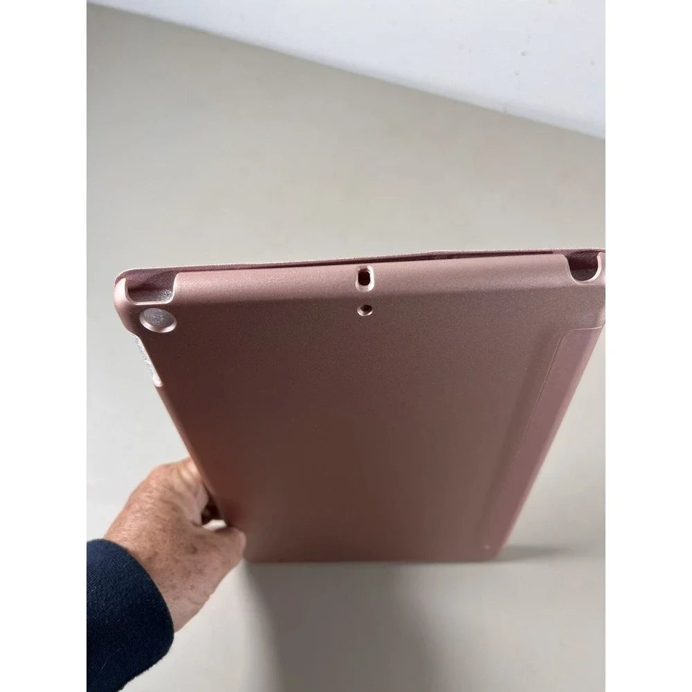 Rose Gold Tri Fold Tablet Case Cover Stand For iPad 10.2 inch